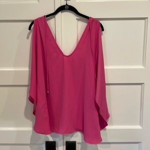 Trina Turk! Sleeveless, flowy top, hot pink, cool and comfortable. Never worn.